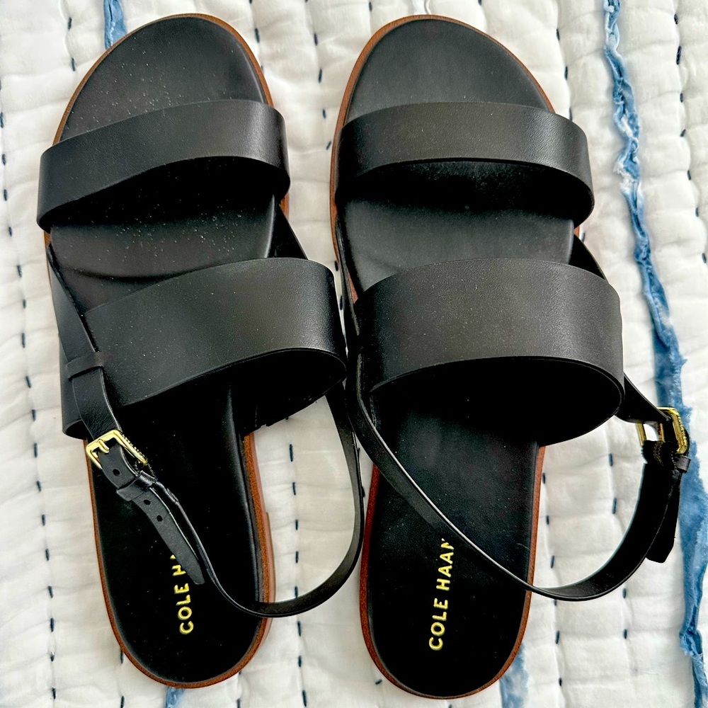 New Cole Haan Women's Black Sandals 9.5